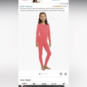 ViCherub Orange Thermal Set for Kids